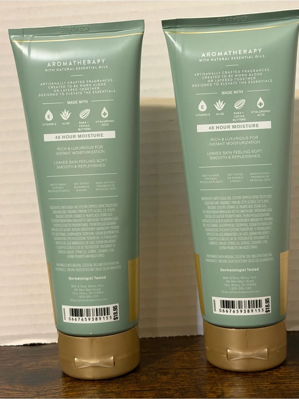 2 Bath & Body Works Aromatherapy Ultimate Hydration Body Creams - Eucalyptus